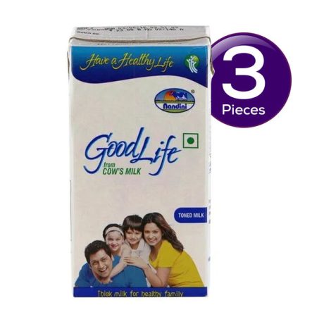 Nandini Goodlife Regular Milk UHT (Tetra Pack) 1 l Combo